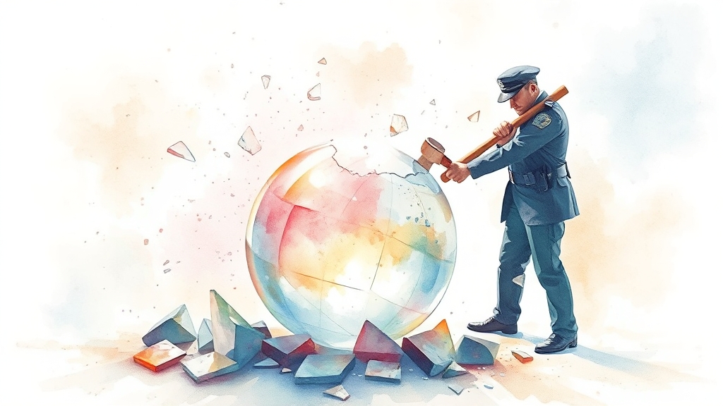 카르텔 발생 배경과 해결을 위한 노력 (watercolor 스타일)