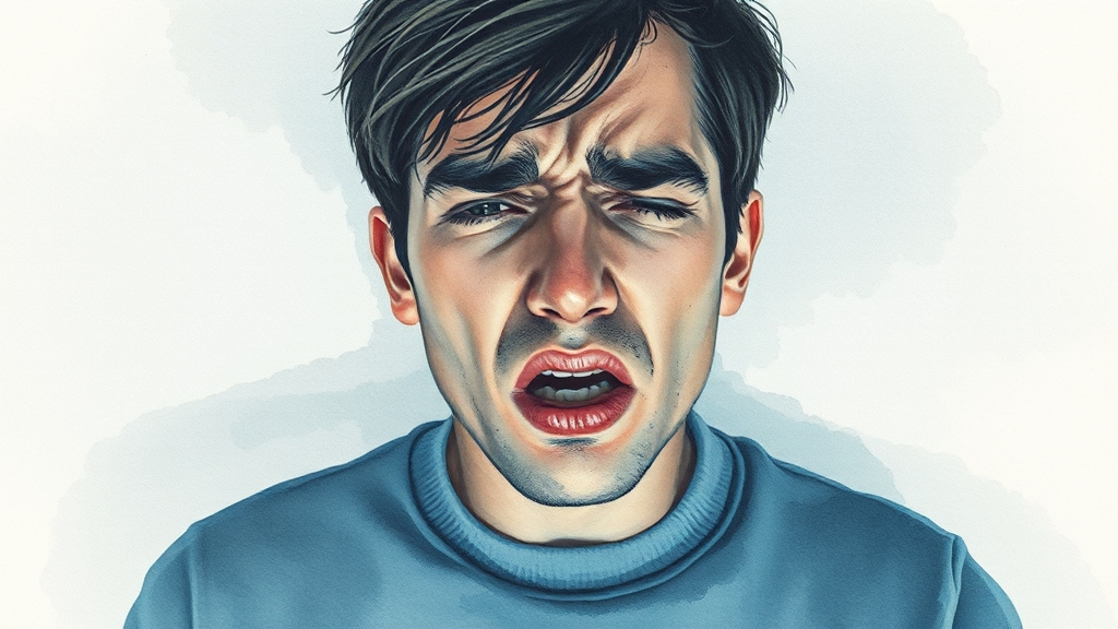 천식의 주요 증상과 초기 신호 (watercolor 스타일)