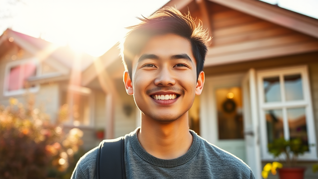 청년 주거 지원 정책 (realistic 스타일)