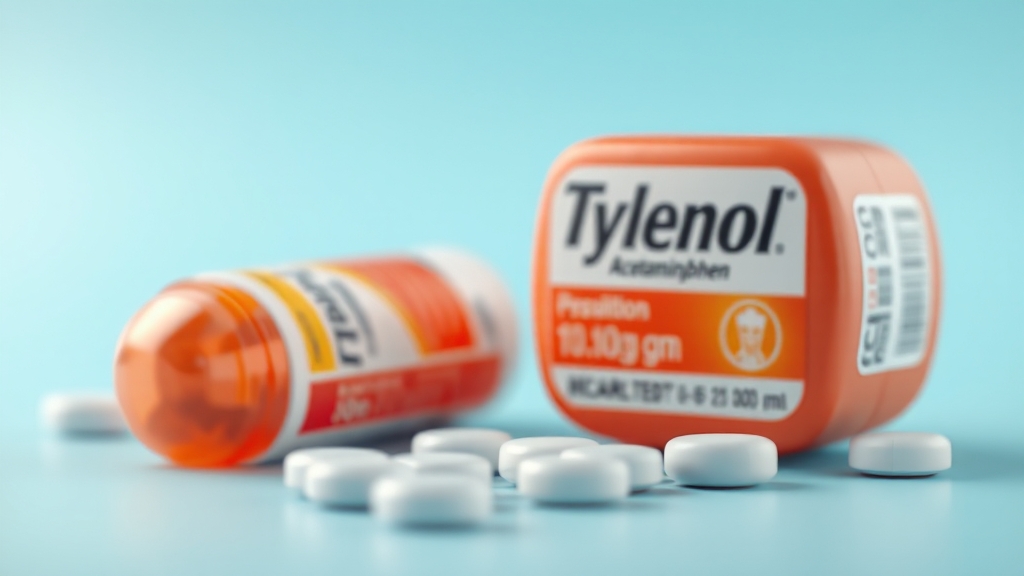타이레놀 성분과 효능 (realistic 스타일)