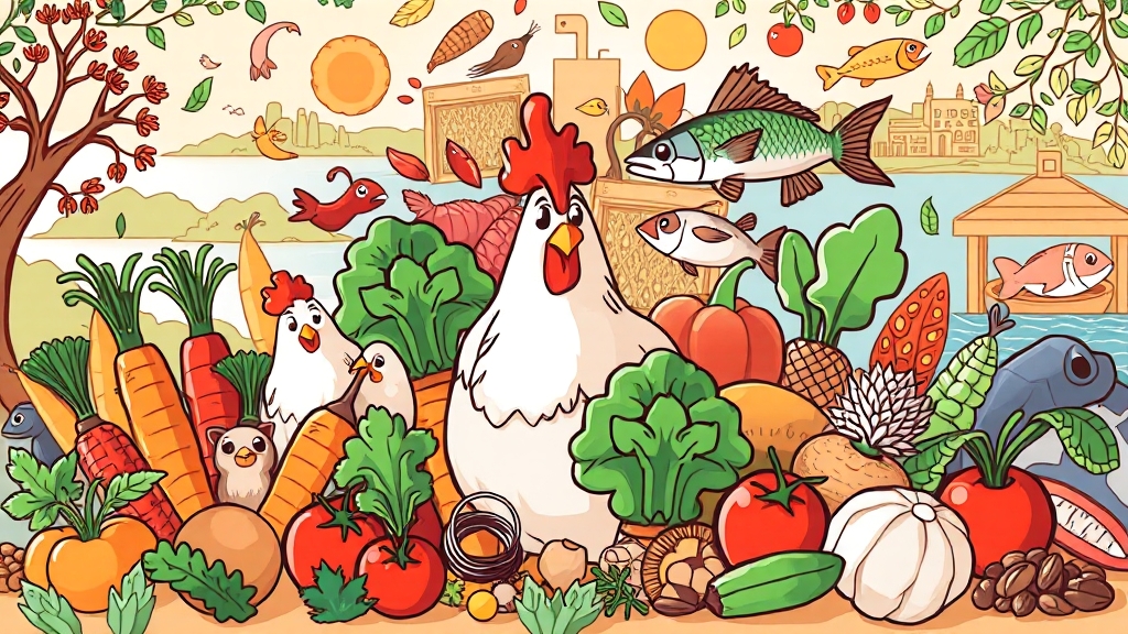 식물성 vs 동물성 단백질: 무엇을 선택해야 할까요? (cartoon 스타일)