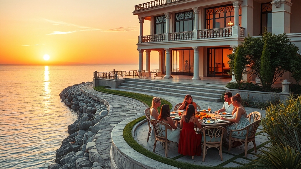 주변 관광지 & 맛집 (realistic 스타일)