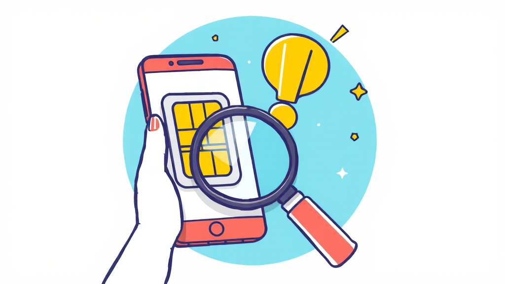 유심 FAQ & 문제 해결 (illustration 스타일)