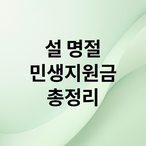 설 명절
민생지원금
총정리 (설 명절 민생지원금 신청)