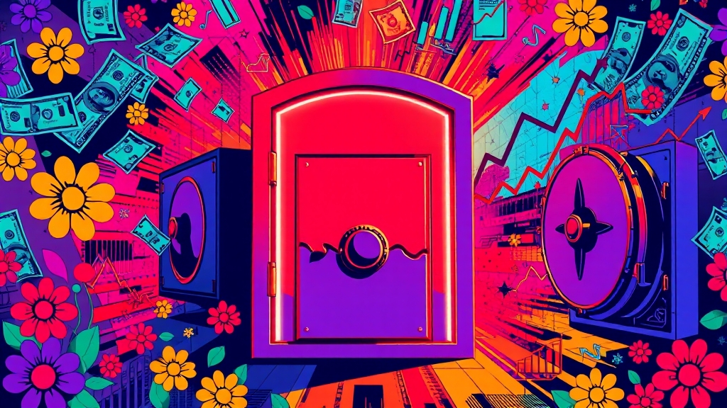 경제 불확실성과 미국 국채의 안전자산 역할 (popart 스타일)