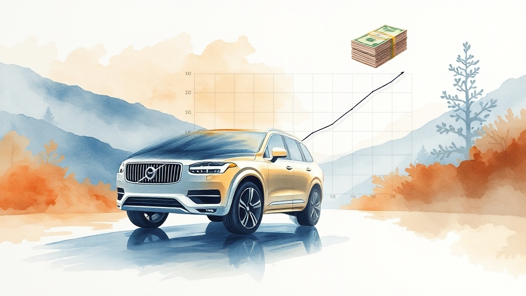 XC60 신차 구매 가이드 (watercolor 스타일)