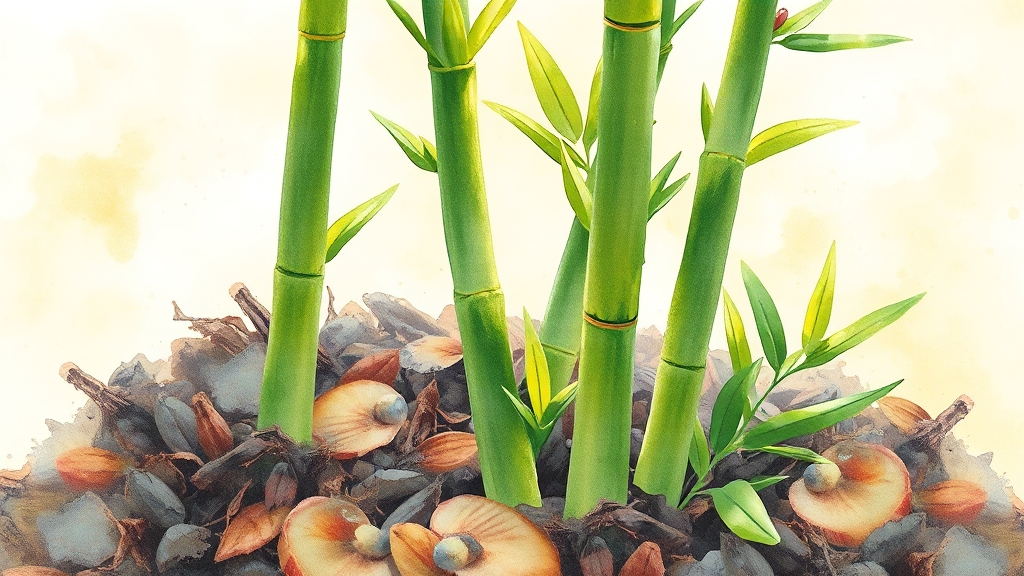 죽순의 놀라운 건강 효능 (watercolor 스타일)