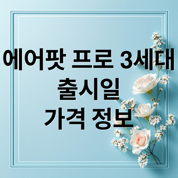 에어팟 프로 3세대
출시일
가격 정보 (에어팟 프로 3세대 출시일 스펙)