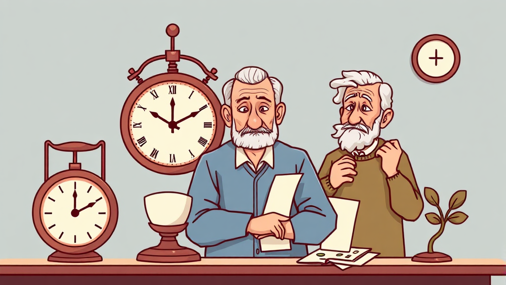 조기수령 vs 정상수령 비교 (illustration 스타일)