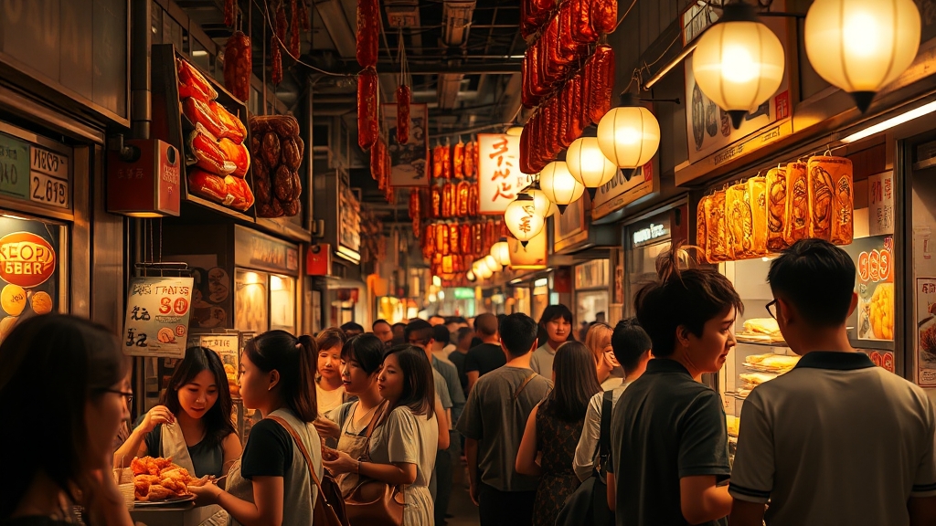 맛집 탐방의 시작 (realistic 스타일)