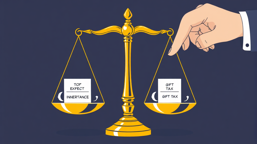 상속세와 증여세 비교 인포그래픽