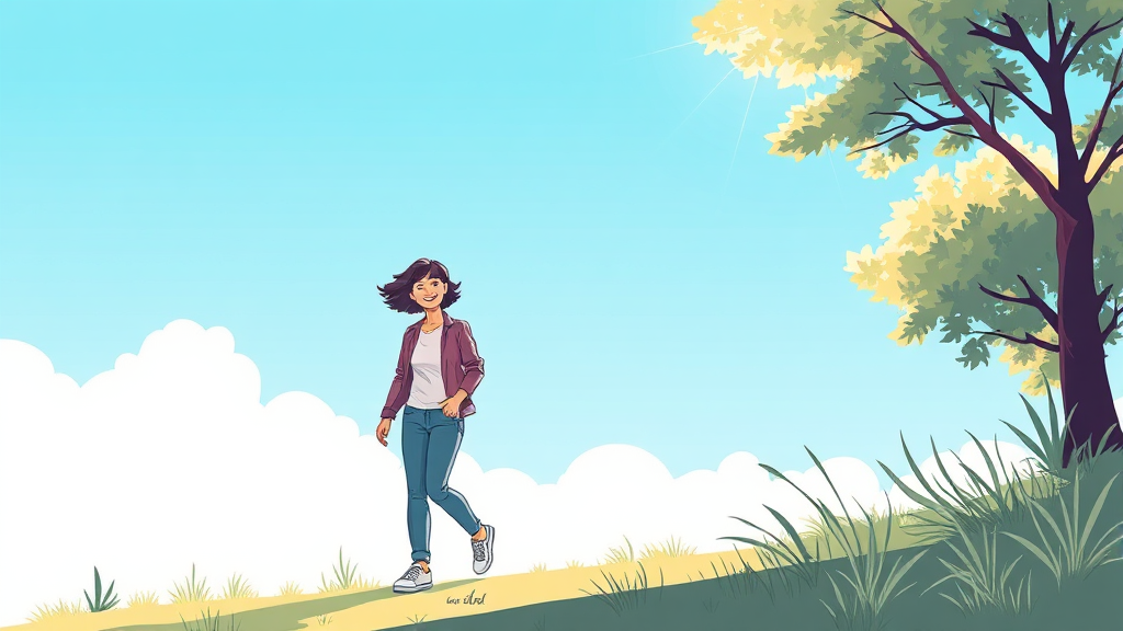 식후 30분, 습관 만들기 (illustration 스타일)