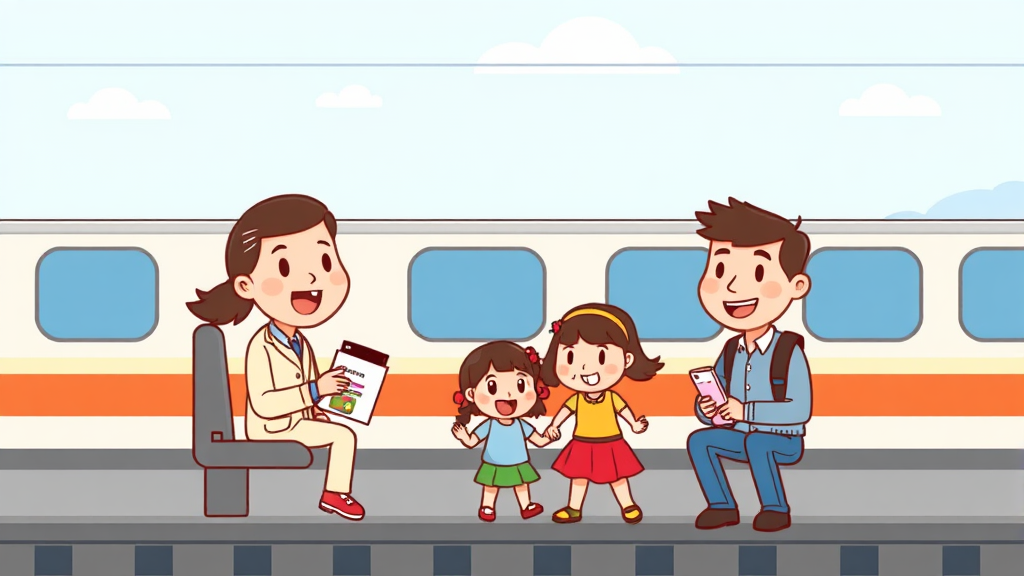 설 기차표 예매 성공 전략 (cartoon 스타일)