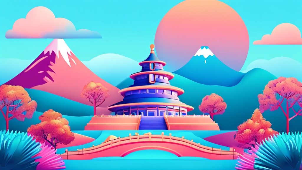 텔레그램, 당신의 디지털 비밀 놀이터 (illustration 스타일)