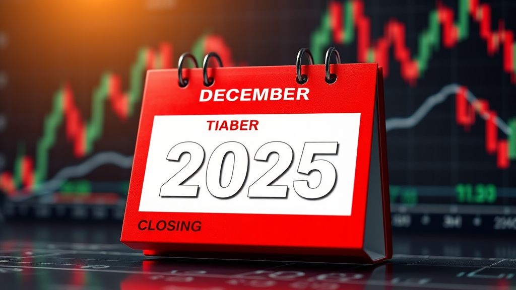 2025년 국내 주식시장 폐장일 (realistic 스타일)