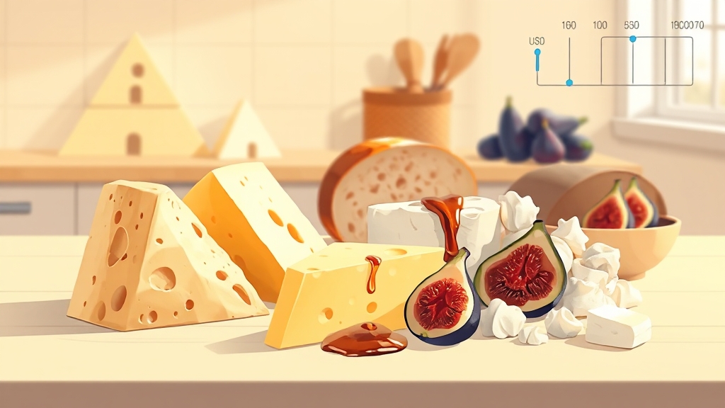 혈당 관리에 좋은 치즈는? (illustration 스타일)