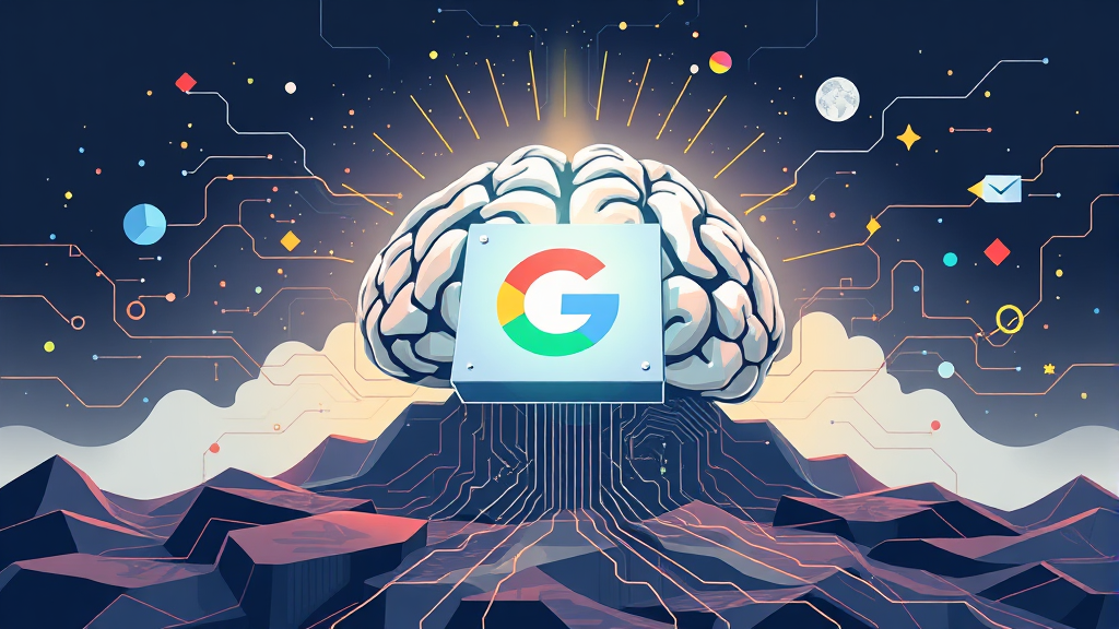 구글 TPU, AI 전용 칩이란? (illustration 스타일)