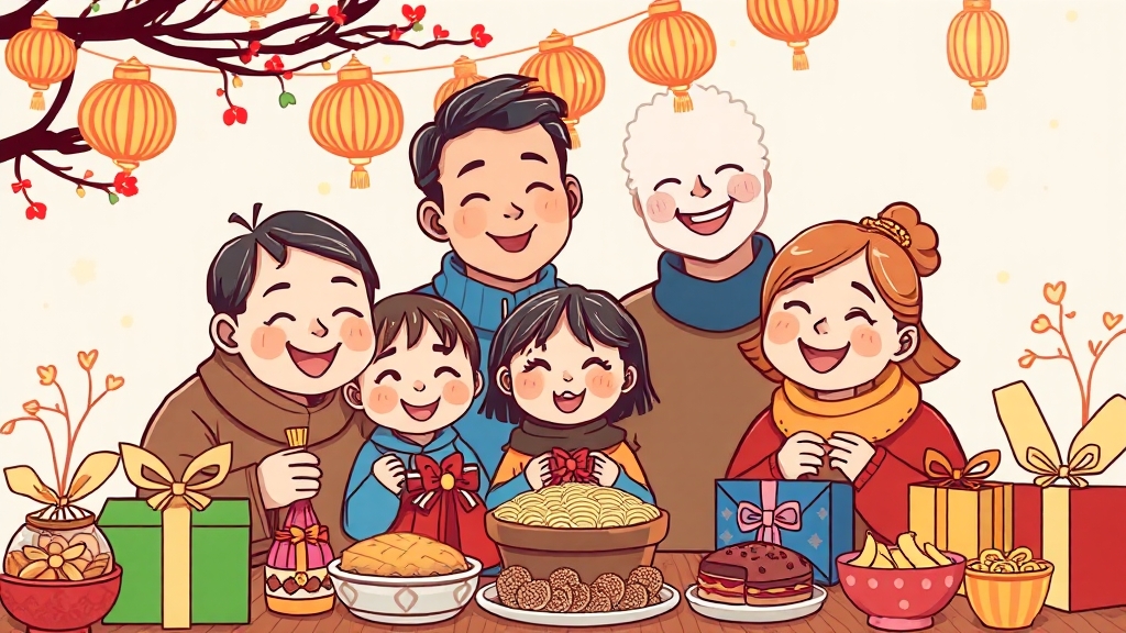 추석 맞이 특별 혜택 (cartoon 스타일)