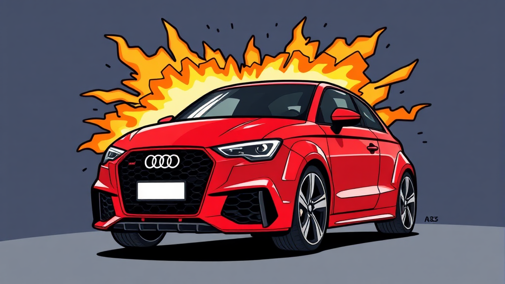 RS3 성능: 엔진, 스펙, 압도적 주행 (cartoon 스타일)