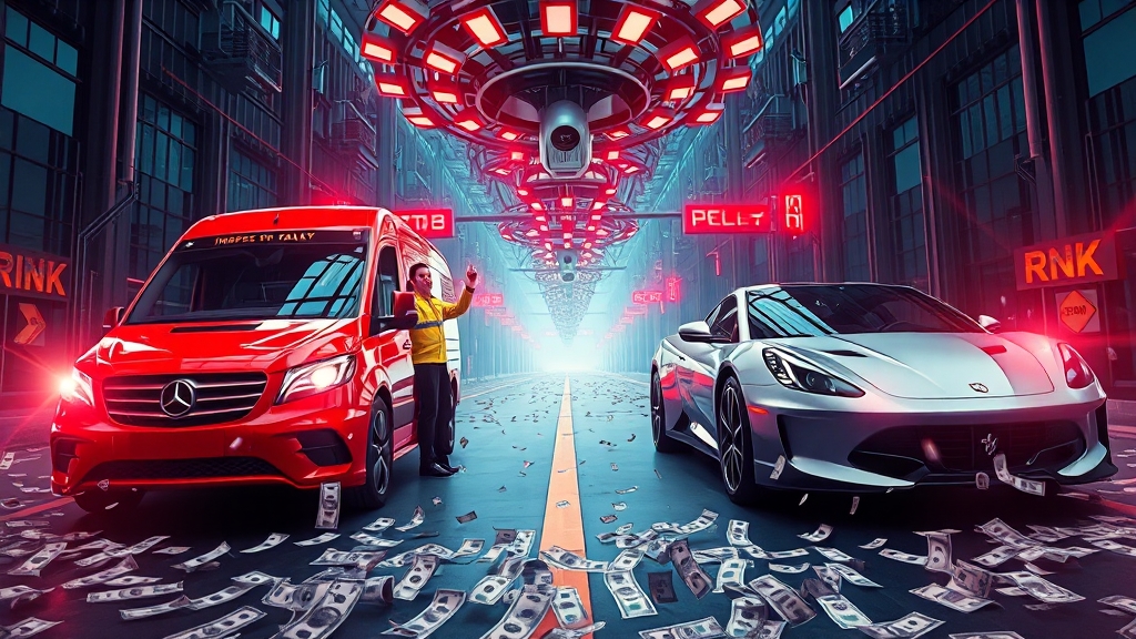 검사 지연 시 과태료 및 불이익 (illustration 스타일)