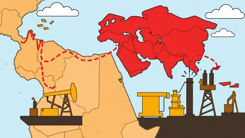 국제유가 급등 배경과 원유 감산의 의미 (cartoon 스타일)