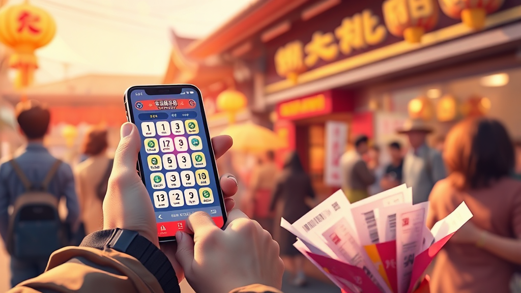 스마트폰으로 로또 구매하는 방법: 동행복권 앱 완벽 가이드 (realistic 스타일)