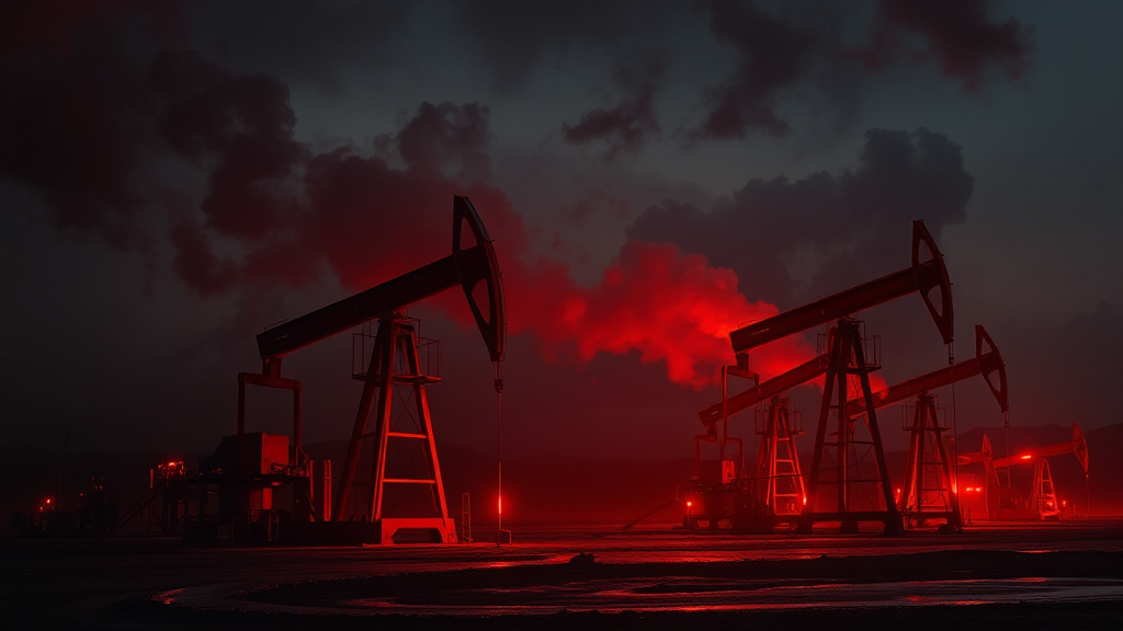 국제 유가 및 원유 시장 영향 (realistic 스타일)