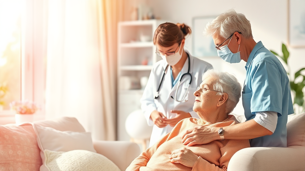 누가 재택의료센터 서비스를 이용할 수 있나요? (watercolor 스타일)