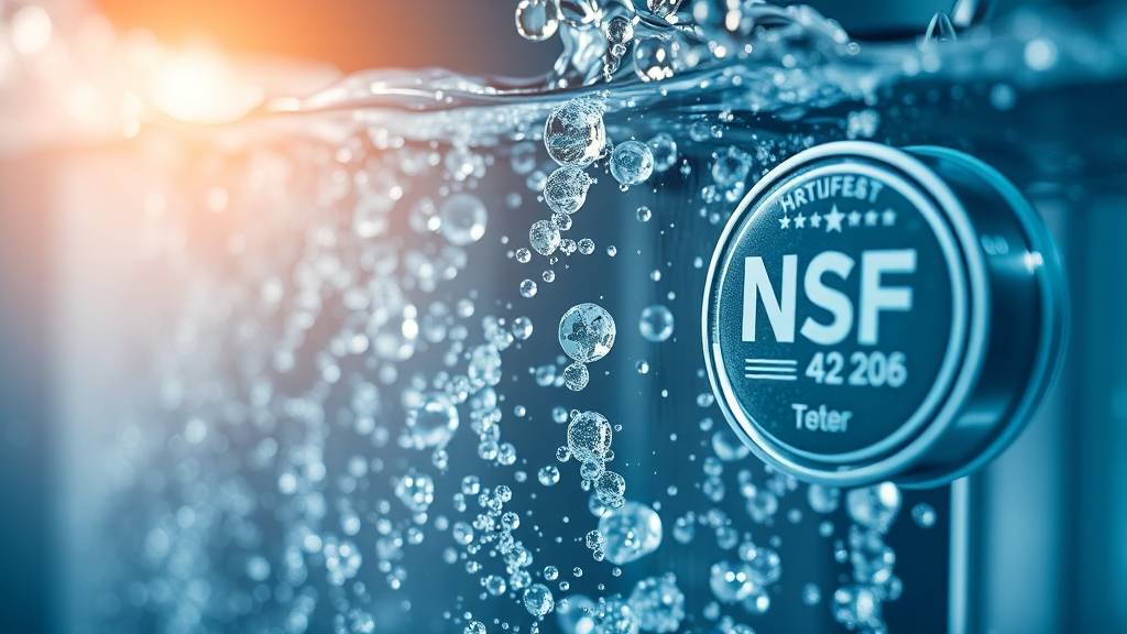 NSF 42 인증이란? (realistic 스타일)