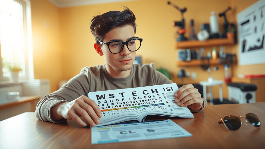 시력 미달, 어떻게 대처해야 할까? (realistic 스타일)