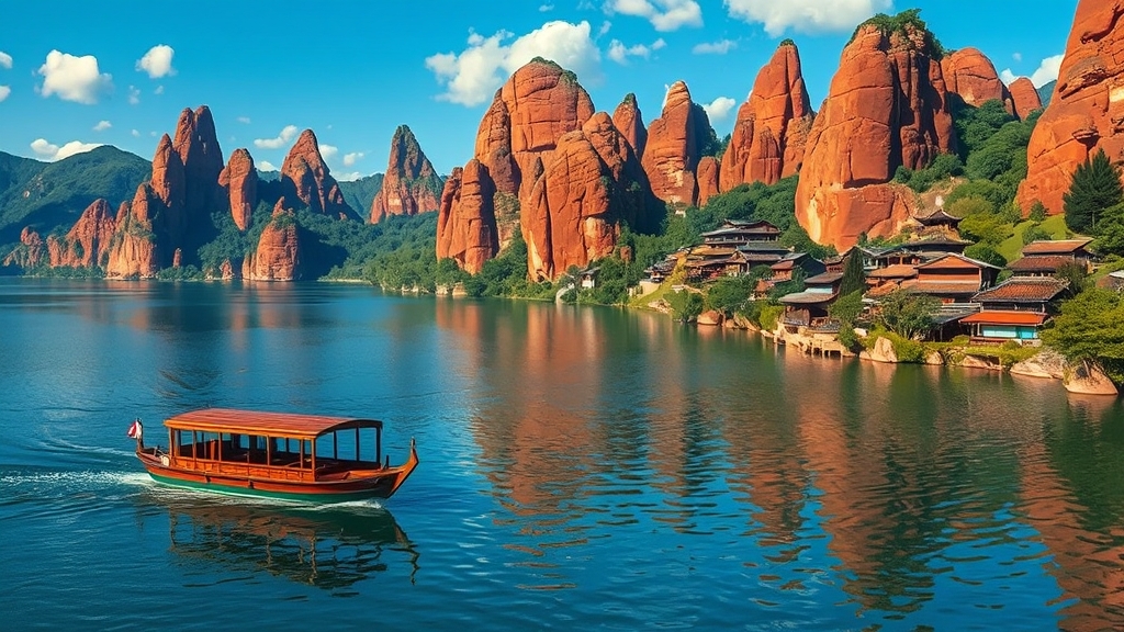 숨겨진 명소 탐험 (realistic 스타일)