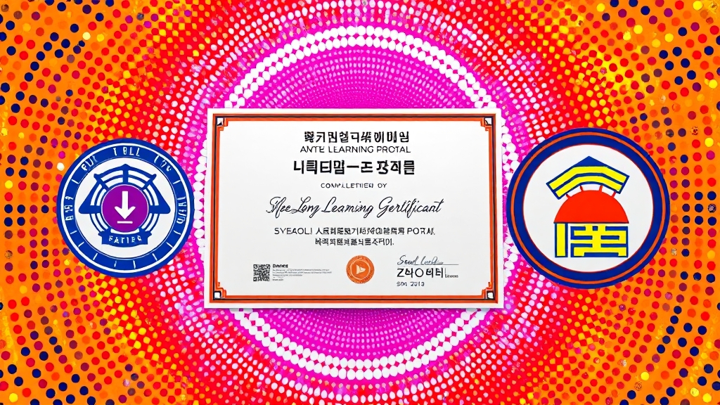수료증, 어떻게 발급받고 등록할까? (popart 스타일)