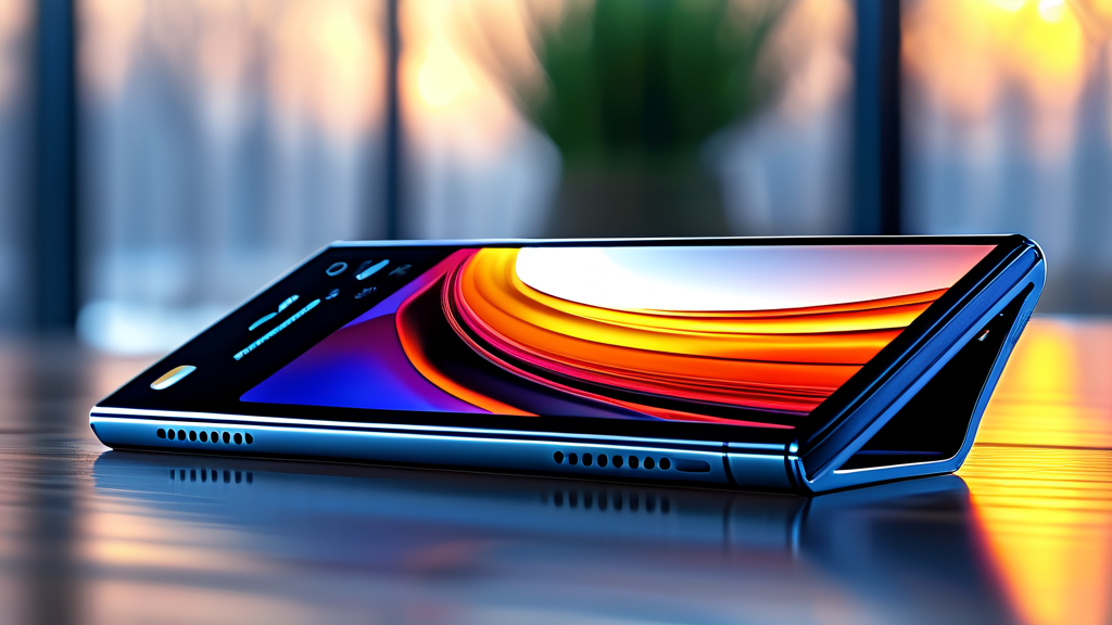 핵심 스펙 변화: 차세대 칩과 카메라 혁신 (realistic 스타일)