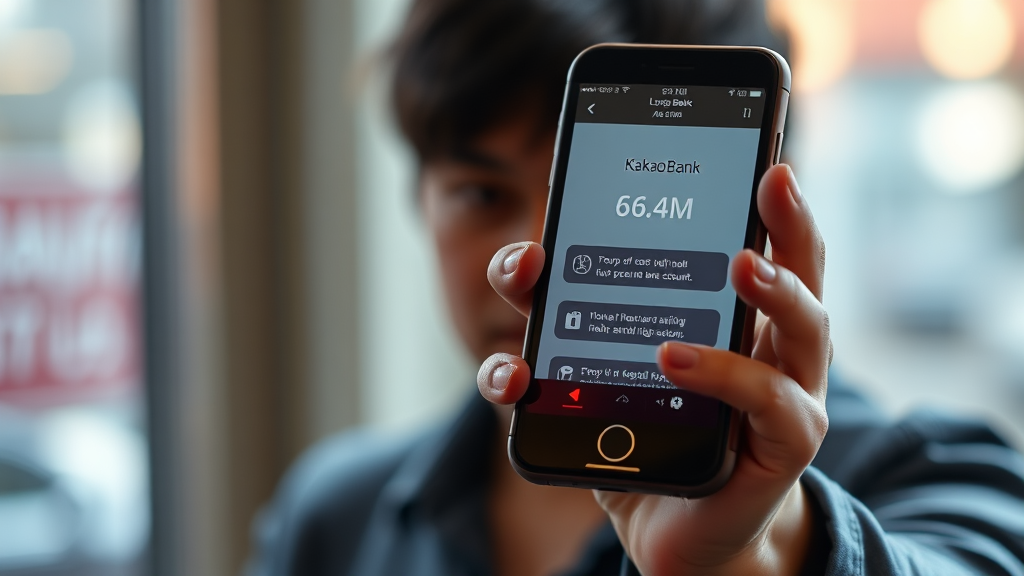 인터넷은행 쏠림 현상 심화 (realistic 스타일)