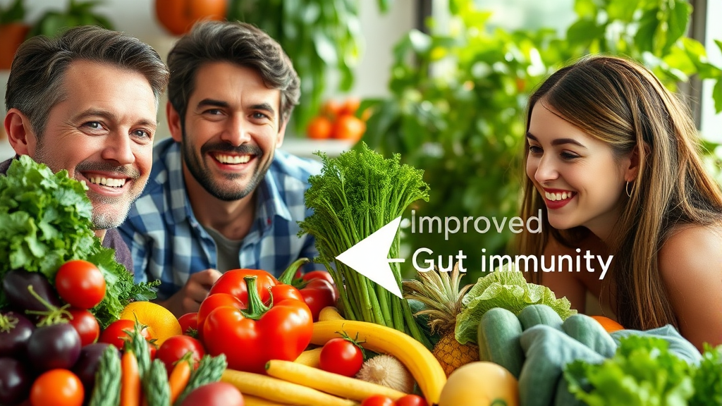 건강한 삶! 장 & 면역력 관리 (realistic 스타일)