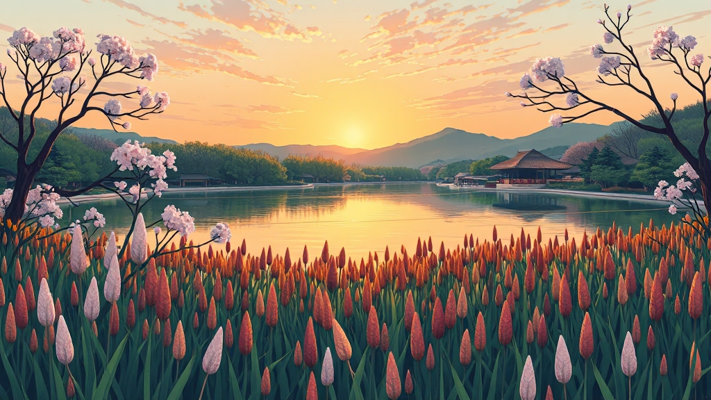 아름다운 자연과 풍경 (illustration 스타일)
