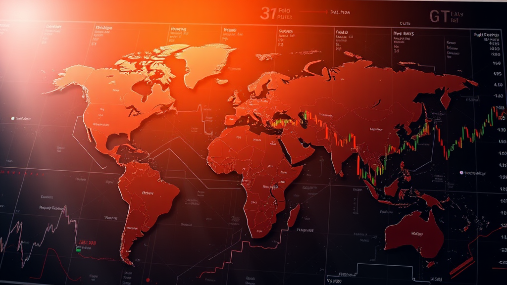 시장 영향 분석: 환율, 금리, 주식 (realistic 스타일)