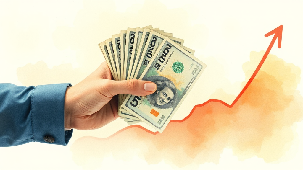 고환율 시대, 개인 자산 관리 전략 (watercolor 스타일)