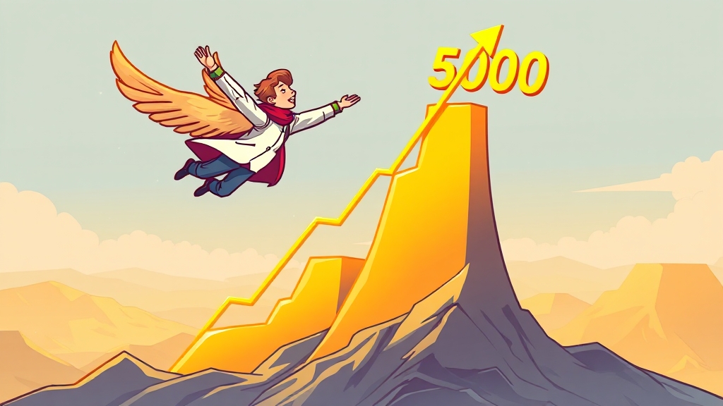 코스피 5000, 핵심 동력은? (cartoon 스타일)