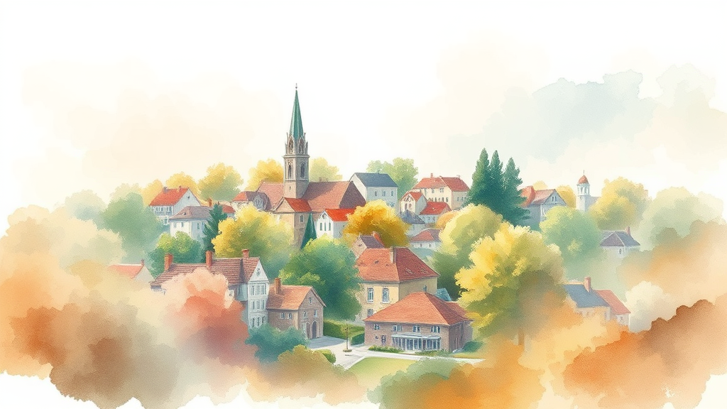 실버타운이란? 정의, 특징, 입소 조건 (watercolor 스타일)