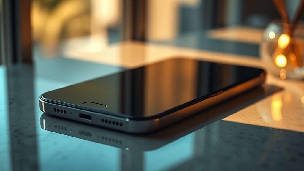 아이폰 에어: 혁신적인 기능 (realistic 스타일)