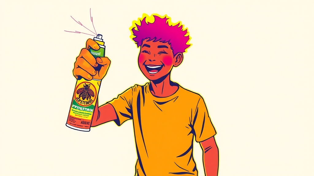 러브버그 퇴치, 살충제 선택 요령 (popart 스타일)