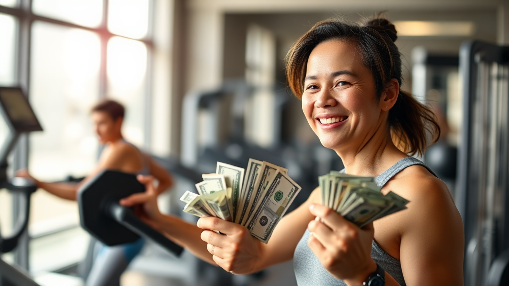 2026년, 헬스장 공제 조건 (realistic 스타일)