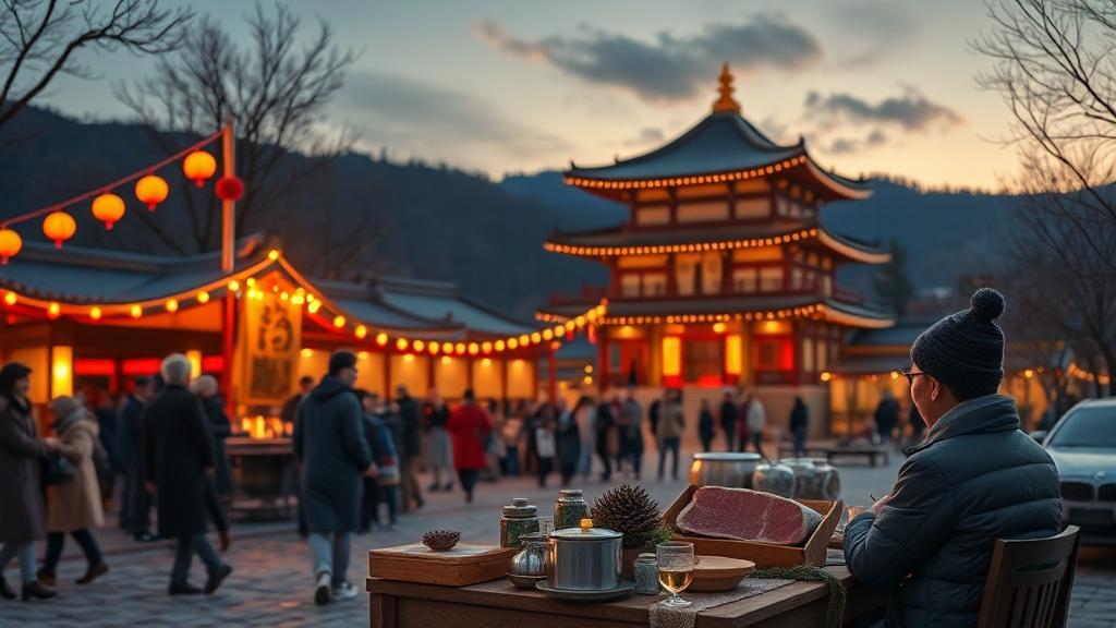 숙박 및 주변 관광 정보 (realistic 스타일)