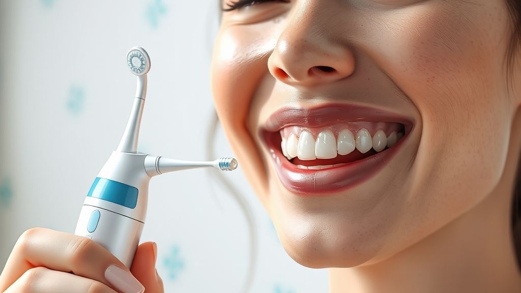 구강세정기, 왜 써야 할까? (realistic 스타일)