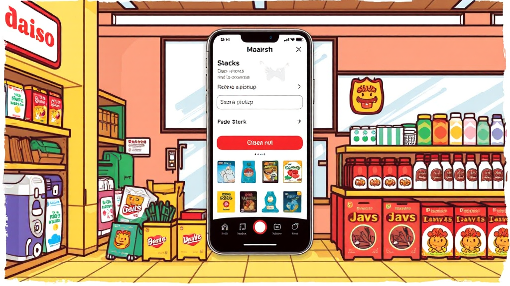 다이소 재고조회 핵심 정리 (cartoon 스타일)