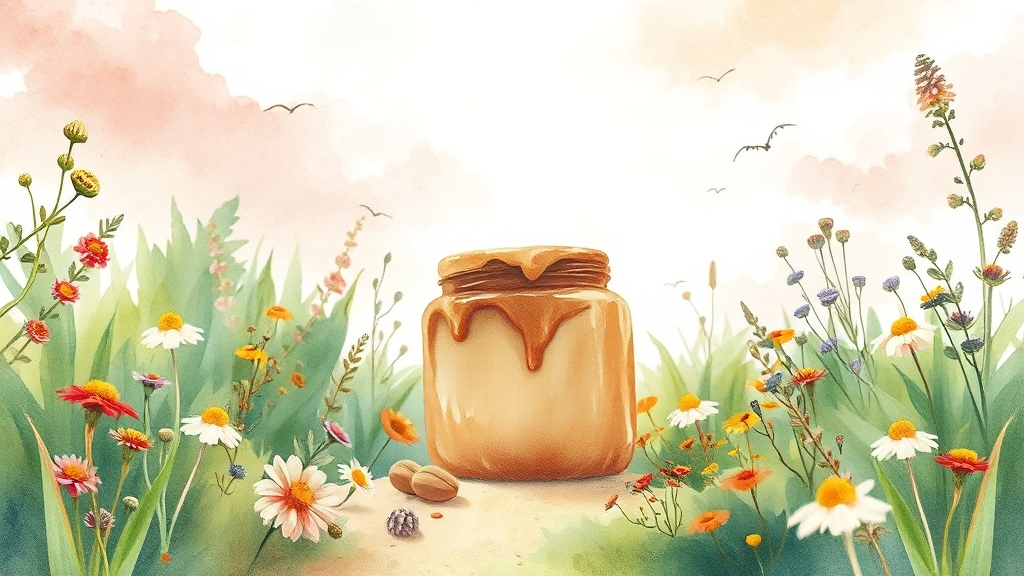 혈당 조절에도 효과적 (watercolor 스타일)