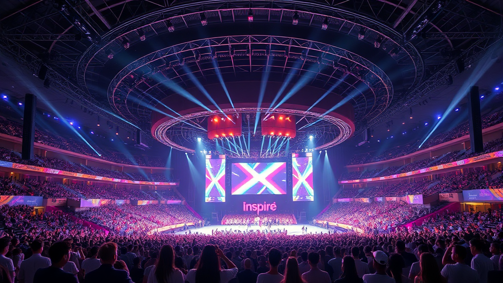 인스파이어 아레나: 한국 엔터테인먼트의 새로운 중심 (realistic 스타일)