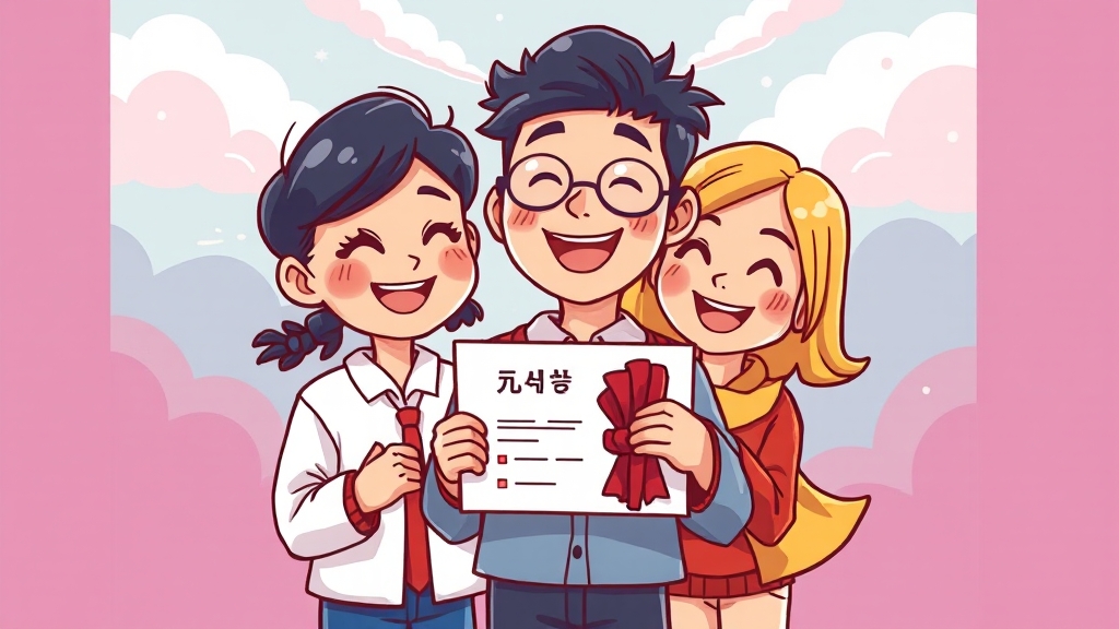 KBS 한국어능력시험, 왜 중요할까? (cartoon 스타일)