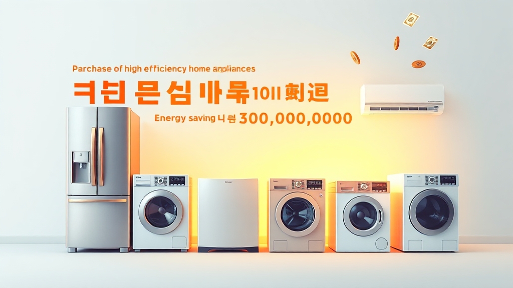 으뜸효율 가전 환급, 뭘까요? (illustration 스타일)